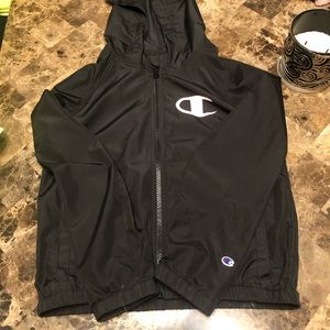 Girls size Medium Champion wind breaker with Hood